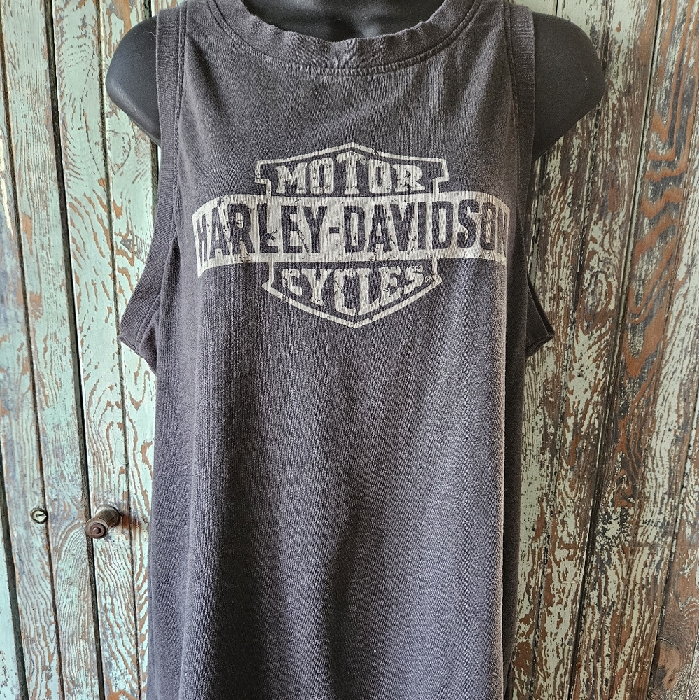 2X Vintage Harley Sleeveless Tee